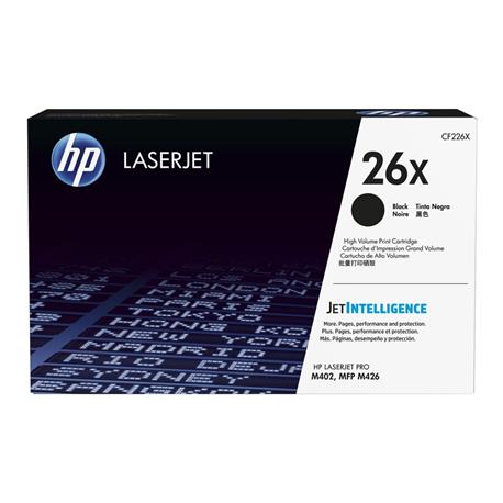 TONER ORIGINAL (CF226X Nº26X) PARA IMPRESORAS HP - 9.000pag - Negro