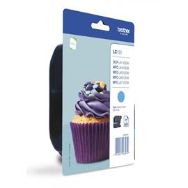 CARTUCHO ORIGINAL (LC123CBP) PARA IMPRESORAS BROTHER - 600pag - Cyan