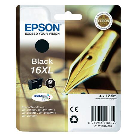 CARTUCHO ORIGINAL (C13T16314010 Nº16XL) PARA IMPRESORAS EPSON - 500pag - Negro
