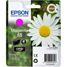 CARTUCHO ORIGINAL (C13T18034010 Nº18) PARA IMPRESORAS EPSON - 3,3ml - Magenta