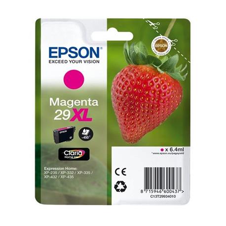 CARTUCHO ORIGINAL (C13T29934010 Nº29XL) PARA IMPRESORAS EPSON - 6,4ml – Magenta
