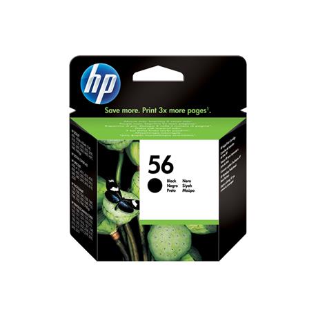 CARTUCHO ORIGINAL (C6656A Nº56) PARA IMPRESORAS HP - 19ml - Negro