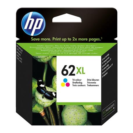 CARTUCHO ORIGINAL (C2P07AE Nº62XL) PARA IMPRESORAS HP - 11,5ml/415pag - Color