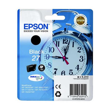 CARTUCHO ORIGINAL (C13T27014012 Nº27) PARA IMPRESORAS EPSON - 6,2ml - Negro
