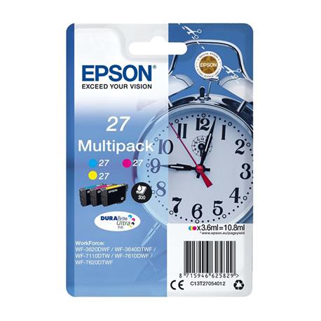 CARTUCHO ORIGINAL (C13T27054012  Nº27) (Pack 3) PARA IMPRESORAS EPSON - 10,8ml - Color