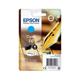 CARTUCHO ORIGINAL (C13T16224010 Nº16) PARA IMPRESORAS EPSON - 165pag - Cyan