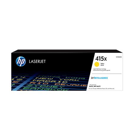 TONER ORIGINAL (W2032X Nº415X) PARA IMPRESORAS HP - 6.000pag - Amarillo