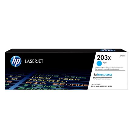 TONER ORIGINAL (CF541X Nº203X) PARA IMPRESORAS HP - 2.500pag - Cyan