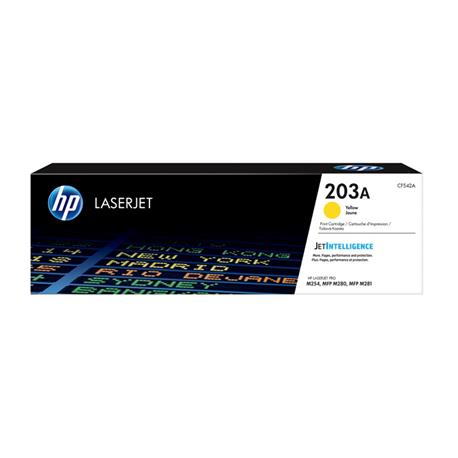 TONER ORIGINAL (CF542A Nº203A) PARA IMPRESORAS HP - 1.300pag - Amarillo