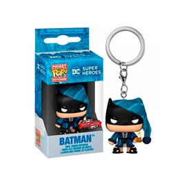 LLAVERO POCKET POP DC BATMAN EDICION ESPECIAL NAVIDAD